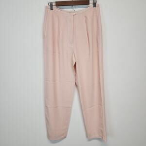 Vtg Campagnie Express Pleated Dress Pants Slacks Size S  28" Light Pink Baggy